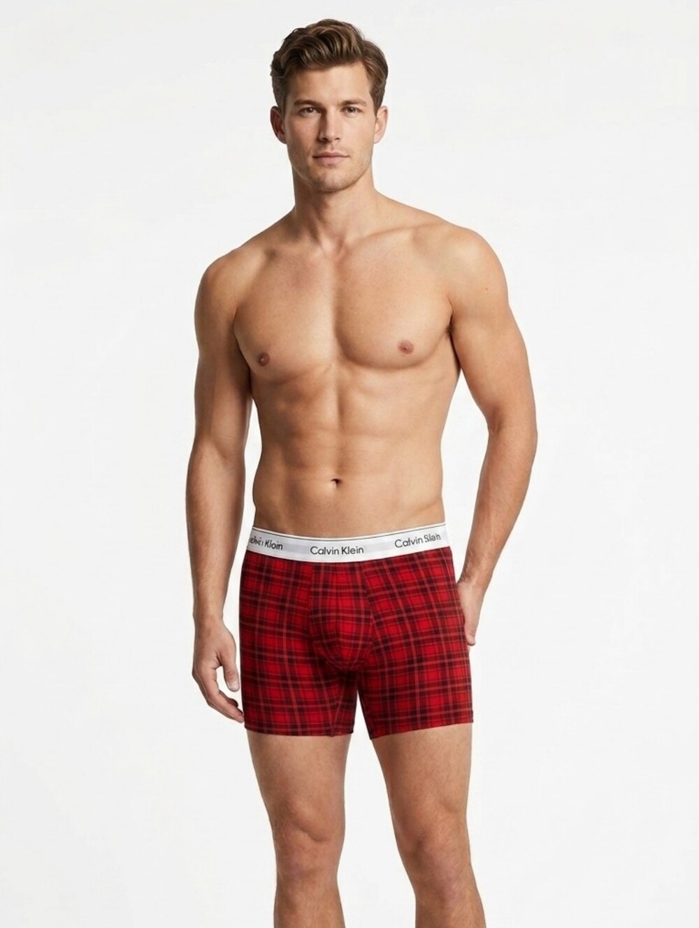 NWT Calvin Klein Men's Boxer Briefs – Red Plaid (Brand New)